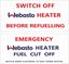 Picture of Webasto Switch / Cut off Decals  / Stickers