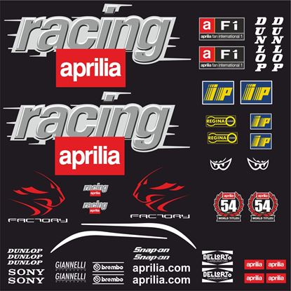 RS 125 2005 Replica Sticker Kit – Compatible Supports, Made In Italy