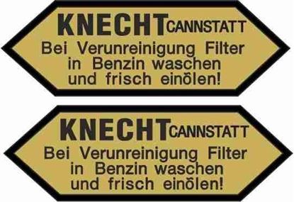 Picture of BMW "KNECHT Cannstatt..." Replacement  Decals / Stickers