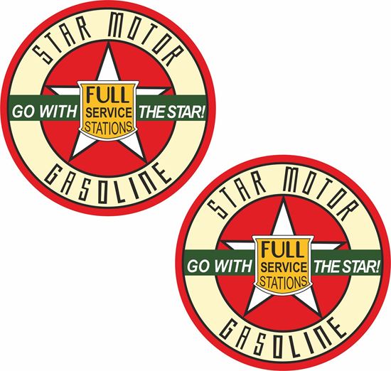 Picture of Star Motor Gasoline Decals / Stickers