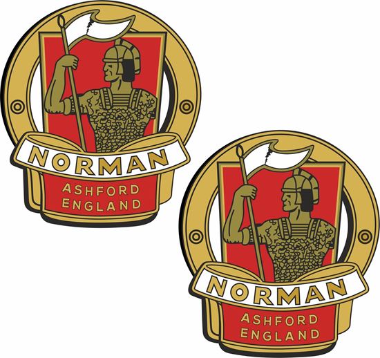 Picture of Norman Motorcycle Decals / Stickers