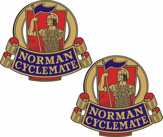 Picture of Norman Cyclemate Motorcycle Decals / Stickers