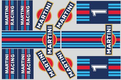 Picture of "Martini"  Track and street race sponsor Sticker Sheet