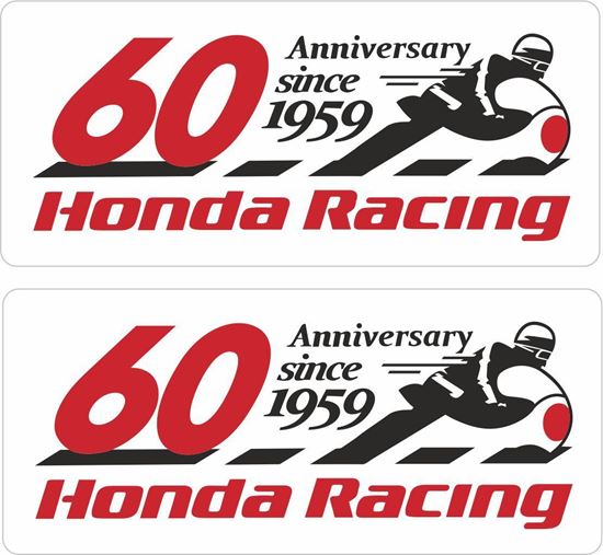 Picture of Honda Racing 60th Anniversary Decals / Stickers
