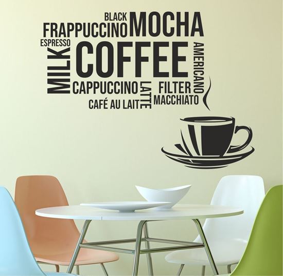 Picture of "Coffee Mocha...."  Wall Art sticker