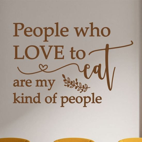 Picture of "People who love to..."  Wall Art sticker