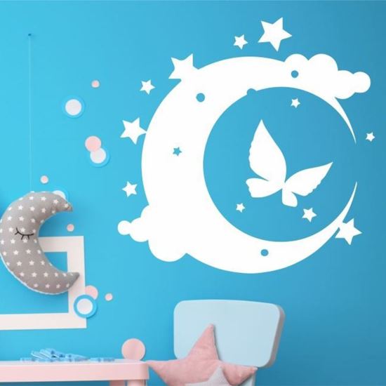 Picture of "Butterfly and Moon" Wall Art sticker