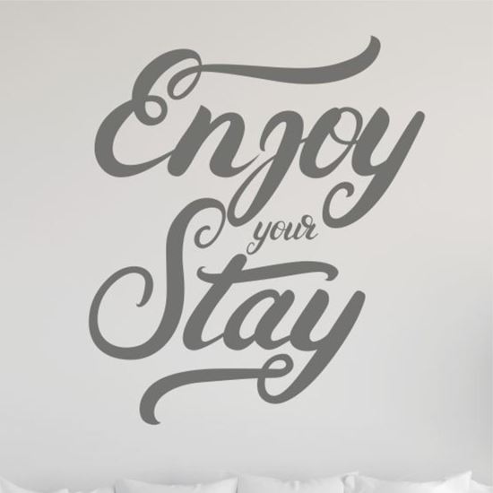Picture of "Enjoy your stay"  Wall Art sticker