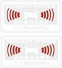 Picture of Subaru Alarm replacement Glass Decals / Stickers