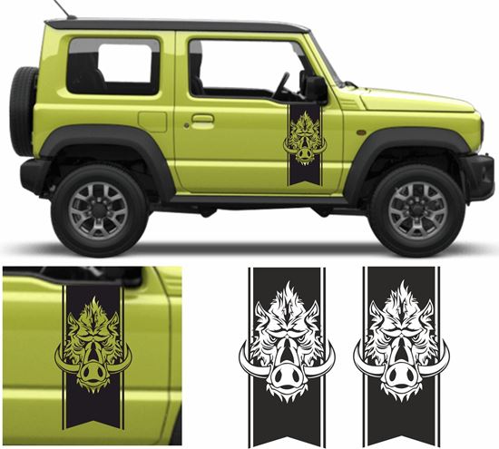 Picture of Jimny Wild Boar side Door Decals / Stickers