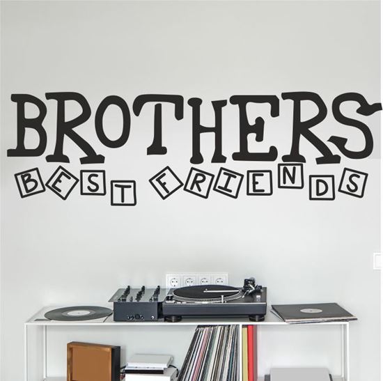 Picture of "Brothers best Friends" Wall Art sticker