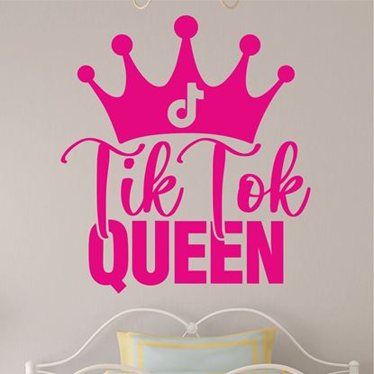 Picture of "Tik Tok Queen" Wall Art sticker