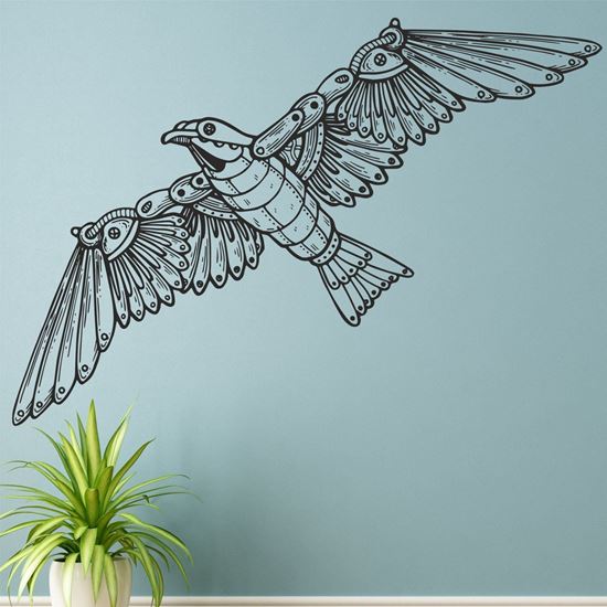 Picture of Steampunk Bird Wall Art sticker