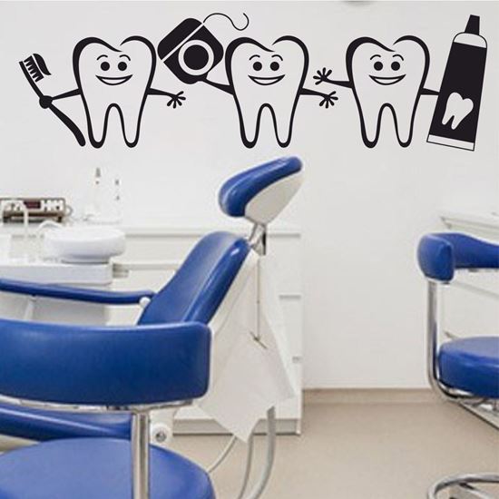 Picture of Teeth people  Wall Art sticker