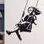 Picture of Banksy Girl on Swing Wall Art sticker