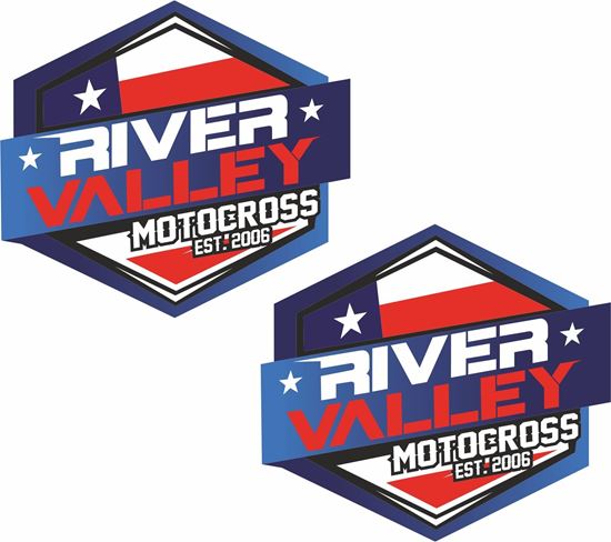 Picture of "River Valley Motocross" Decals / Stickers