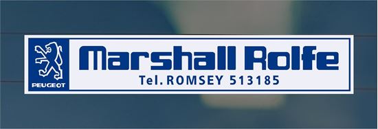 Picture of Marshall Rolfe - Romsey Dealer rear glass Sticker