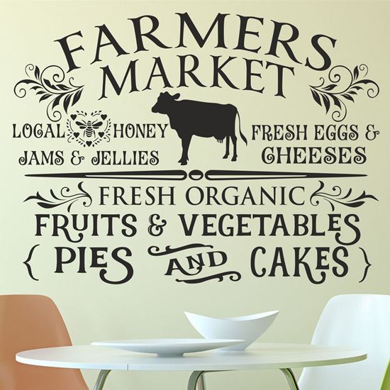 Picture of "Farmers Market"  Wall Art sticker