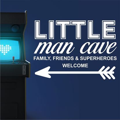 Picture of "Little Man Cave..." Wall Art sticker