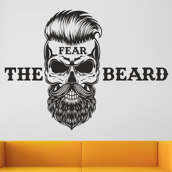 Picture of "Fear the Beard" Wall Art sticker