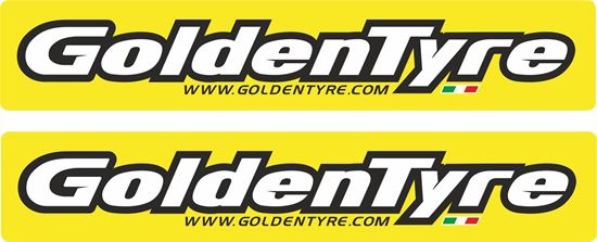 Picture of Golden Tyre Decals / Stickers