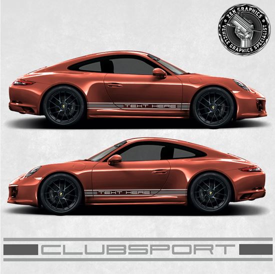 Picture of fits all 911 variants - Custom Side Stripes