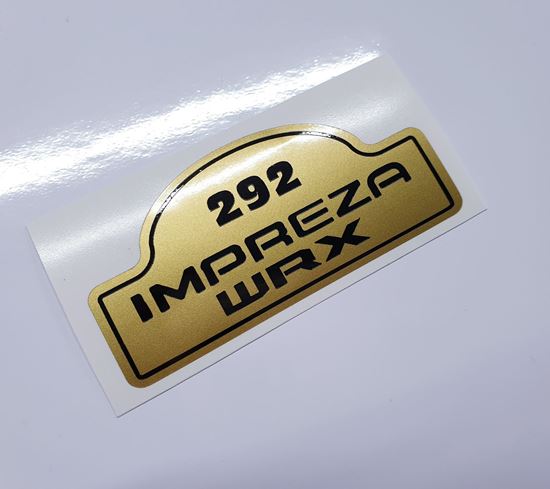 Picture of Subaru Impreza WRX 2002 Limited Series France rear Decal / Sticker