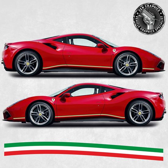 Picture of Ferrari 488 GTB Italia side Stripes