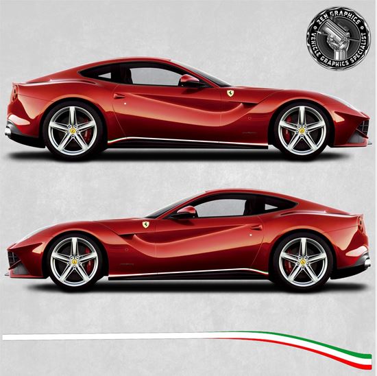Picture of Ferrari F12 Berlinetta Italia side Stripes