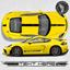 Picture of 781 Cayman GT4 side and over the top Stripes