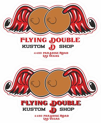 Picture of Flying Double Kustom Shop Decals / Stickers