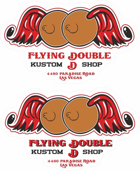 Picture of Flying Double Kustom Shop Decals / Stickers