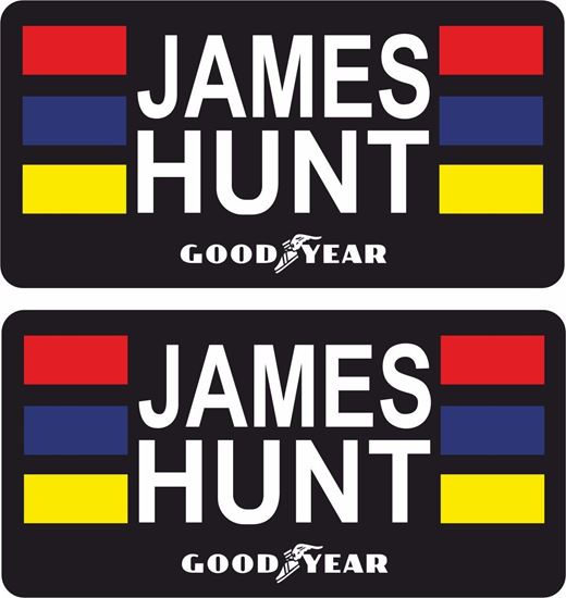 Picture of James Hunt Decals / Stickers