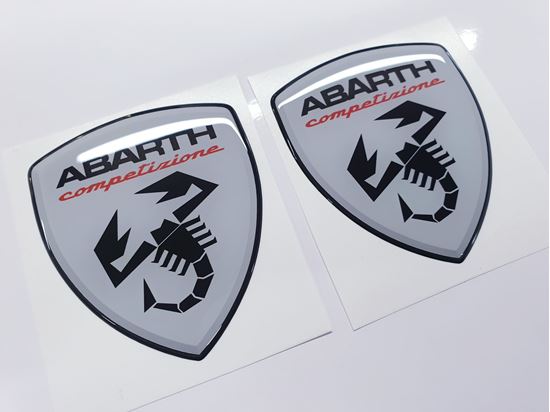 Picture of Fiat Abarth Competizione wing Badges 60mm