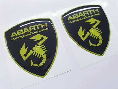 Picture of Fiat Abarth Competizione wing Badges 60mm