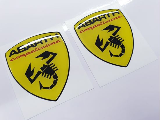 Picture of Fiat Abarth Competizione wing Badges 60mm