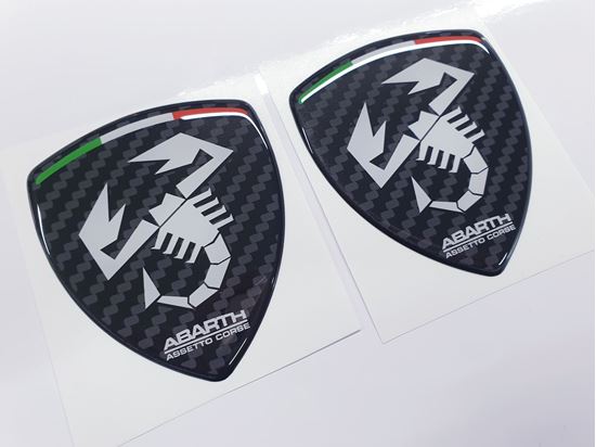 Picture of Fiat Abarth Assetto Corse wing Badges 70mm