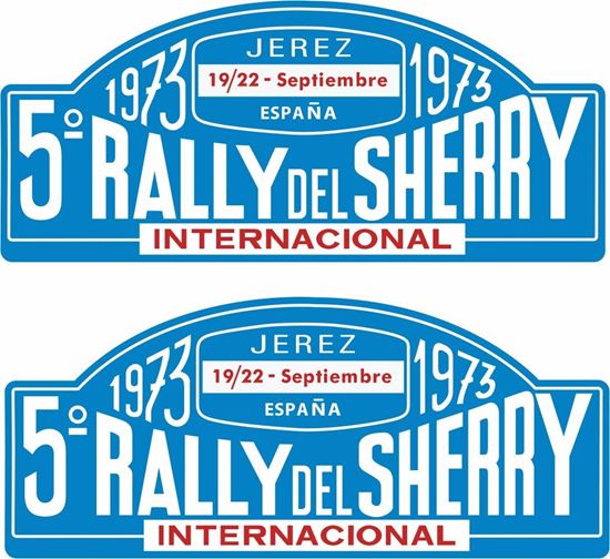 Picture of Rally Del Sherry 1973 Decals / Stickers