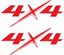 Picture of Isuzu-D-max / Ranger / BT50 replacement 4x4 Decals / Stickers