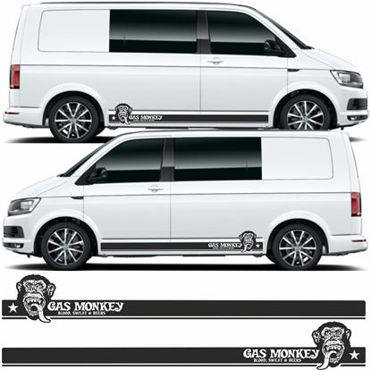Picture of VW T5 / T6  Gas Monkey - Blood, Sweat & Beers side Stripes / Stickers