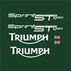 Picture of Triumph Sprint ST 1050 2011 - 2012 Racing Green replacement Decals / Stickers