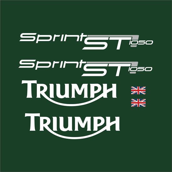 Picture of Triumph Sprint ST 1050 2011 - 2012 Racing Green replacement Decals / Stickers