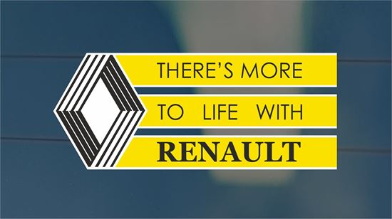 Picture of Renault classic rear Glass Decal / Sticker