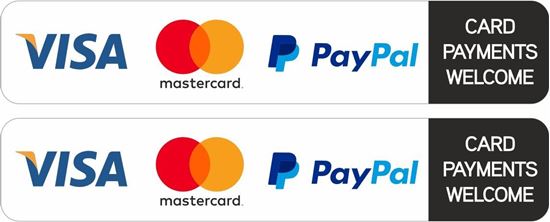 Picture of Card Payments Welcome Decals / Stickers