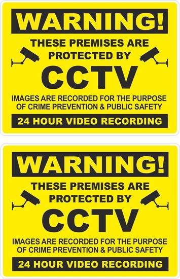 Picture of Warning CCTV Decals / Stickers