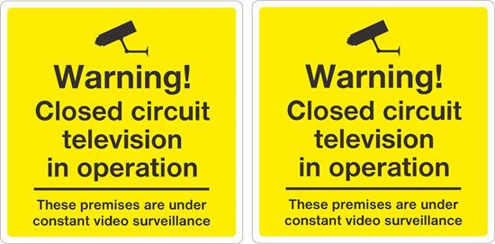 Picture of Warning CCTV Decals / Stickers