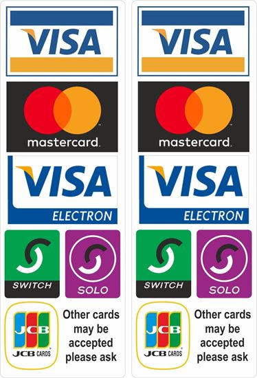 Picture of Other Cards may be accepted Decals / Stickers