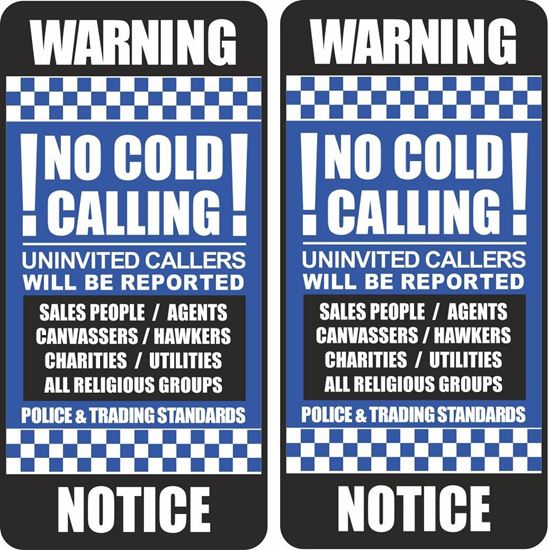Picture of No Cold Calling Decals / Stickers