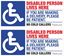 Picture of Disabled Person Lives Here Decals / Stickers