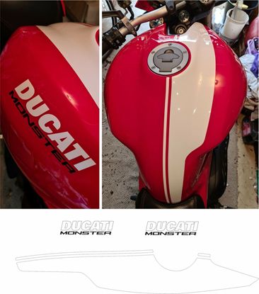 Picture of Monster 821/1200  2016 replacement Tank Decals / Stickers
